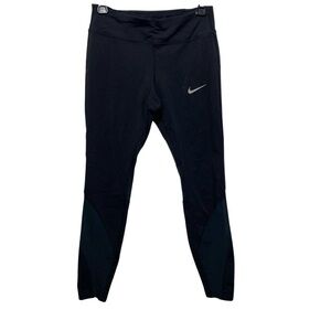 Nike Running Dri-Fit Leggings Athletic Bottoms Black Women's Medium